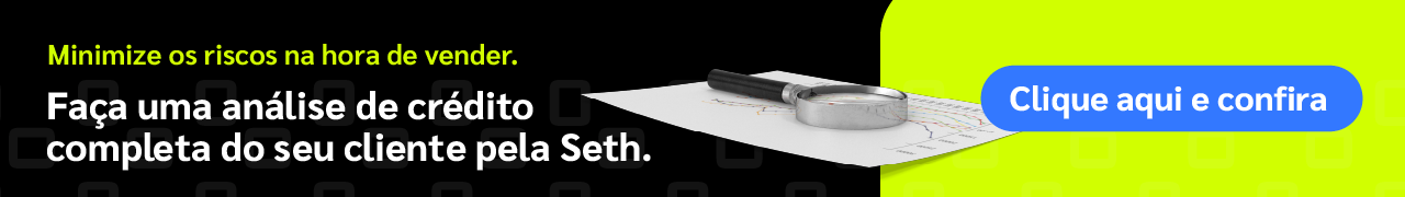 Minimize os riscos na hora de vender. Faça uma análise de crédito completa do seu cliente pela Seth. Clique aqui e crie sua conta agora.
